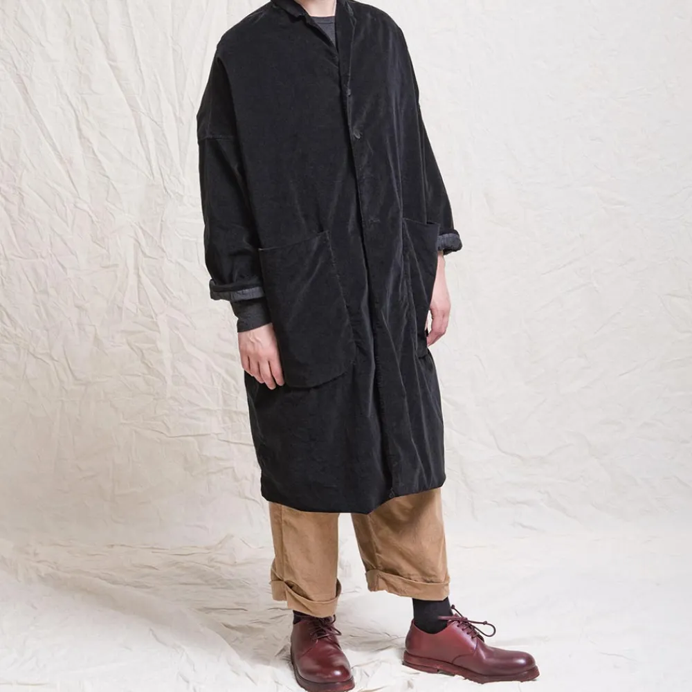 Cheap ALBUM DI FAMILIA Album Di Famiglia - Manteau ample en velours - Noir