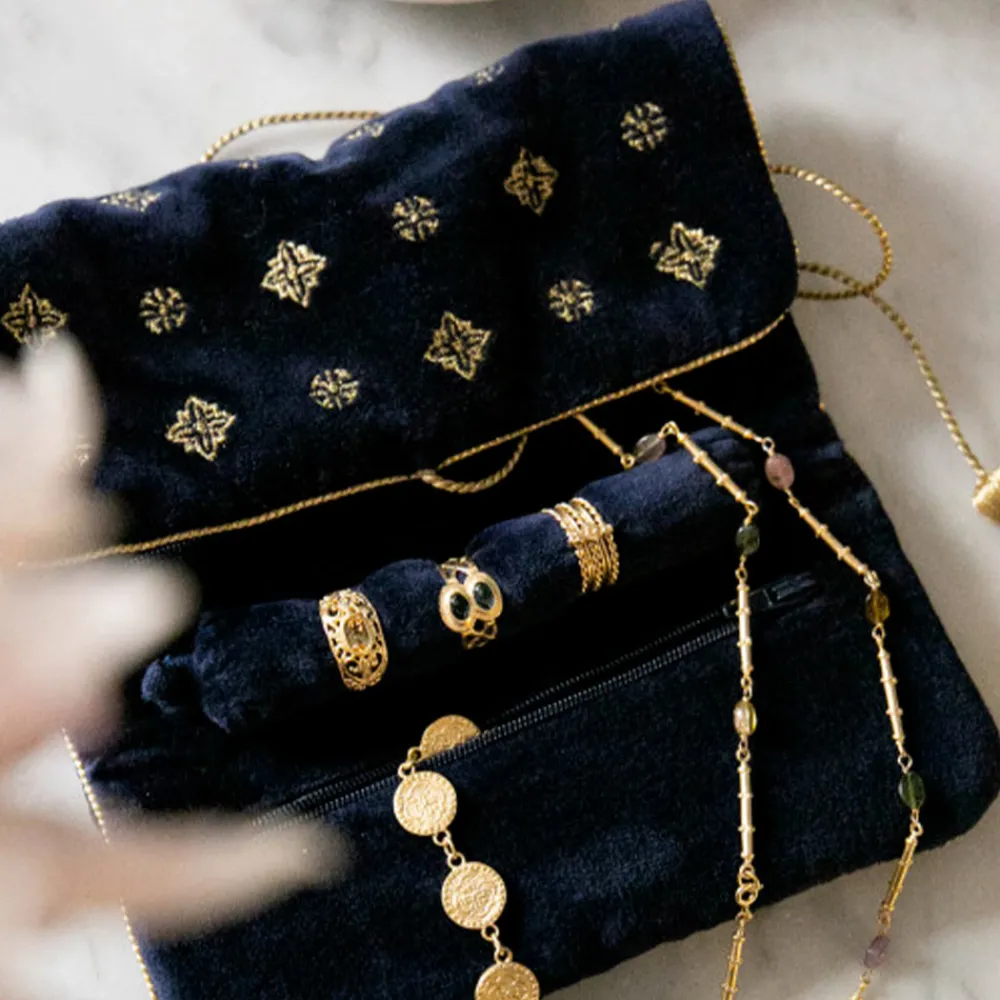 Shop ALIX D REYNIS Alix D. Reynis - Trousse bijoux Hermione - Bleu