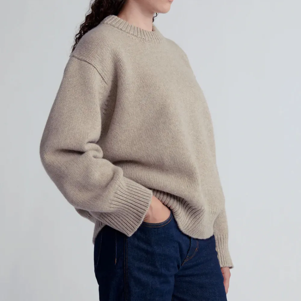New u0026 Daughter & Daughter - Col roulé Caragh - Beige