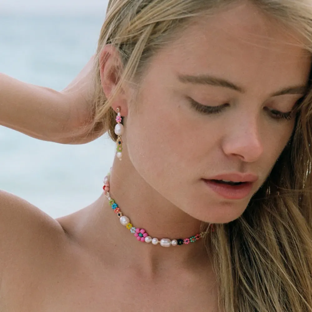 Fashion Anni Lu - Boucles d'oreilles Mexi Flower - Rainbow