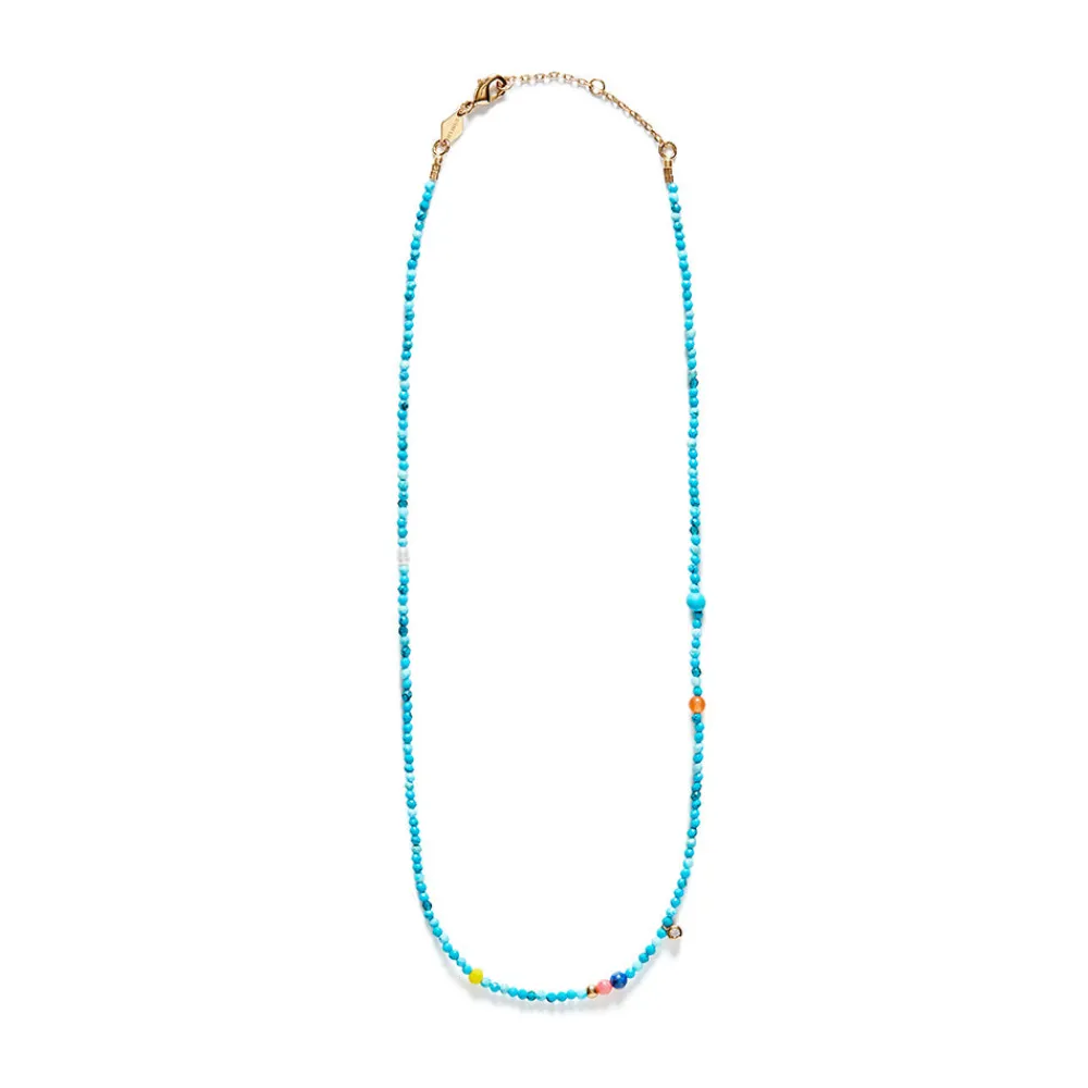 Discount Anni Lu - Collier Dotty - Turquoise