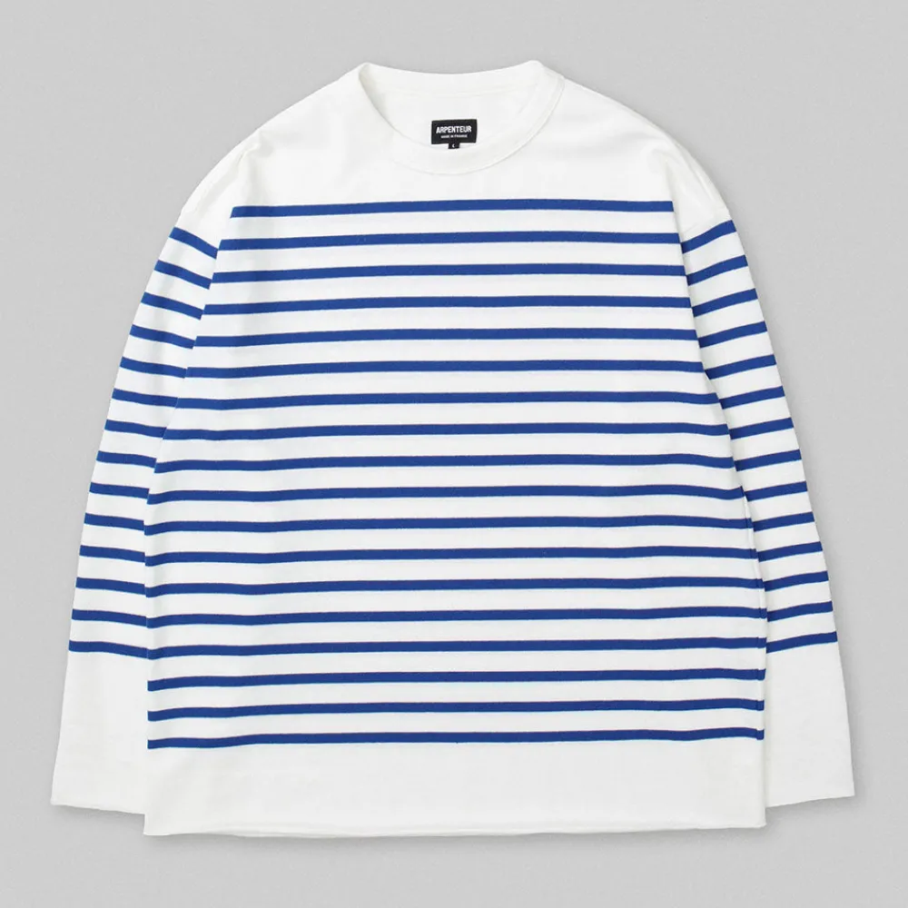 Online Arpenteur - T-shirt Marine - Blanc/Bleu