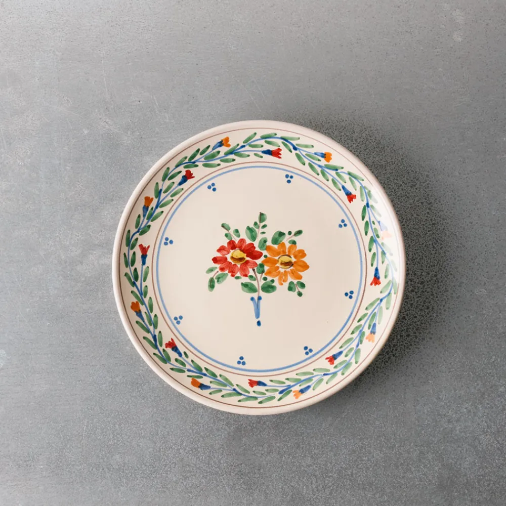 Hot 244 FASANO Assiette Fleurs - Multicolore