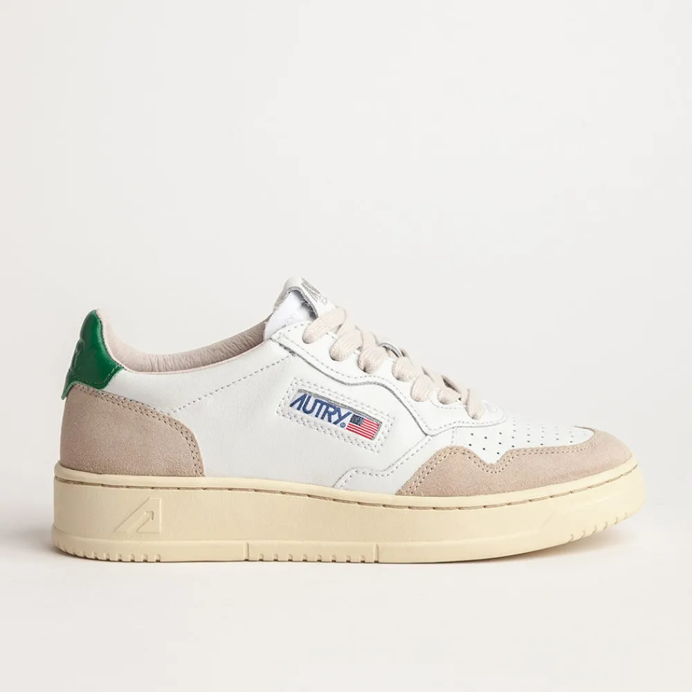 Sale Autry - Baskets Medalist Low Wom - & Beige Vert
