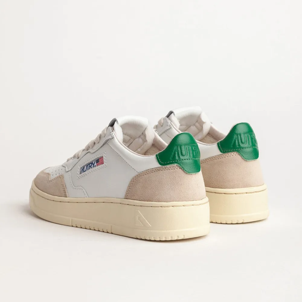Sale Autry - Baskets Medalist Low Wom - & Beige Vert