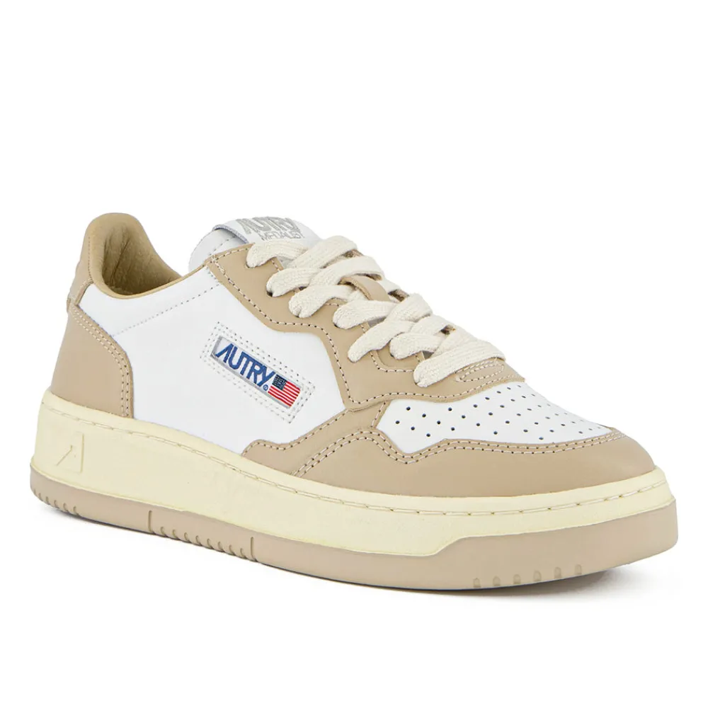 Store Autry - Medalist Low Wom - Blanc & Beige