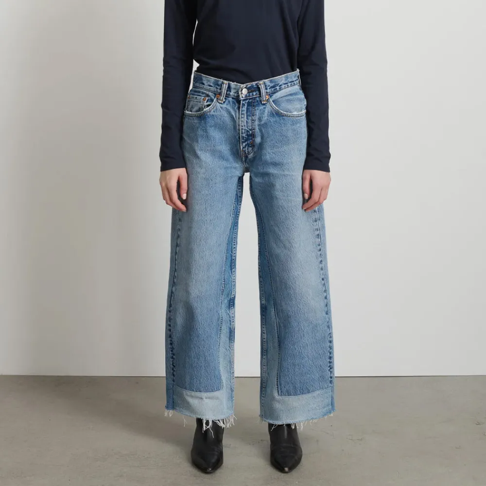 Fashion B SIDES - Jeans Reworked Culotte - Vintage Indigo