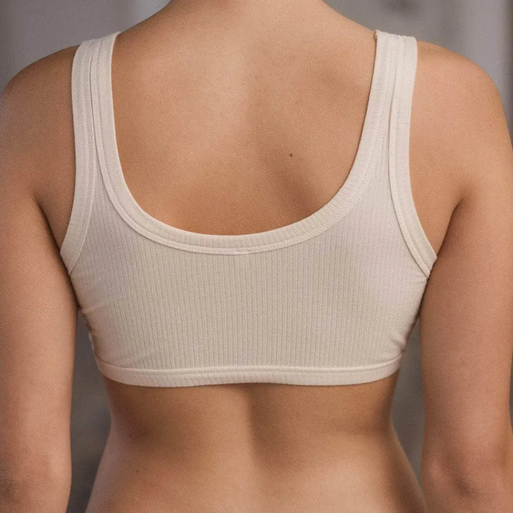 Fashion BASERANGE - Bralette Heart - Blanc