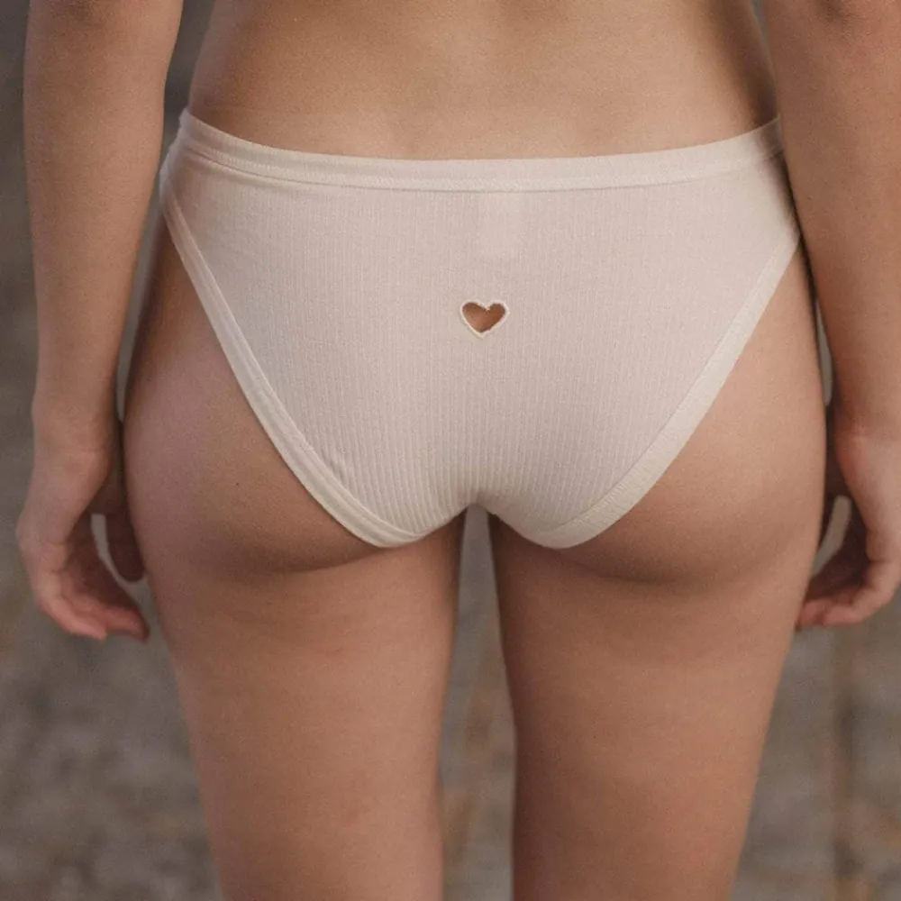 Fashion BASERANGE - Culotte Heart Bell - Blanc
