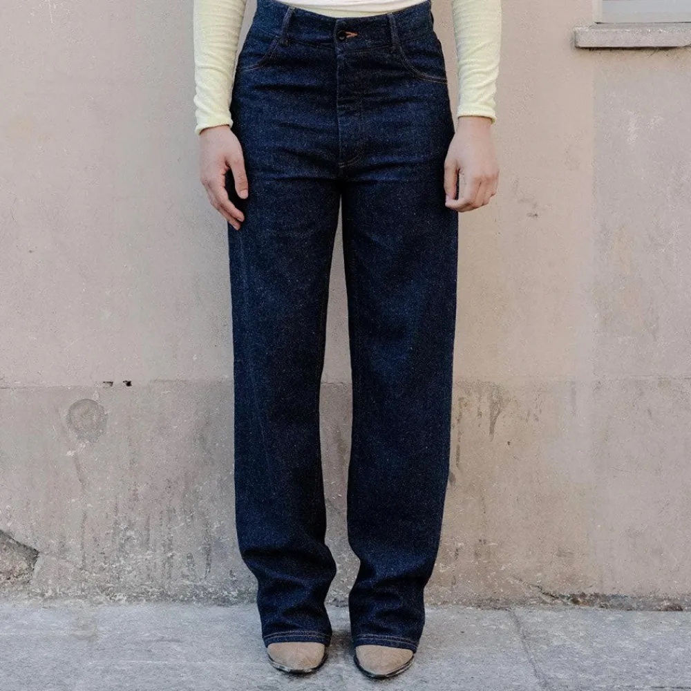 Store Baserange - Pantalon Tajo - Bleu