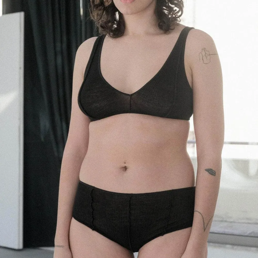 Fashion BASERANGE - Soutien-gorge Vein - Noir