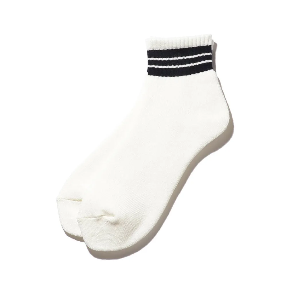 Cheap BEAMS Plus - Chaussettes School Boy - Blanc & Marine