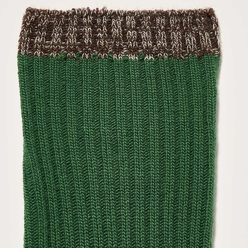 New BELLEROSE - Chaussettes Baudy - Vert/Gris