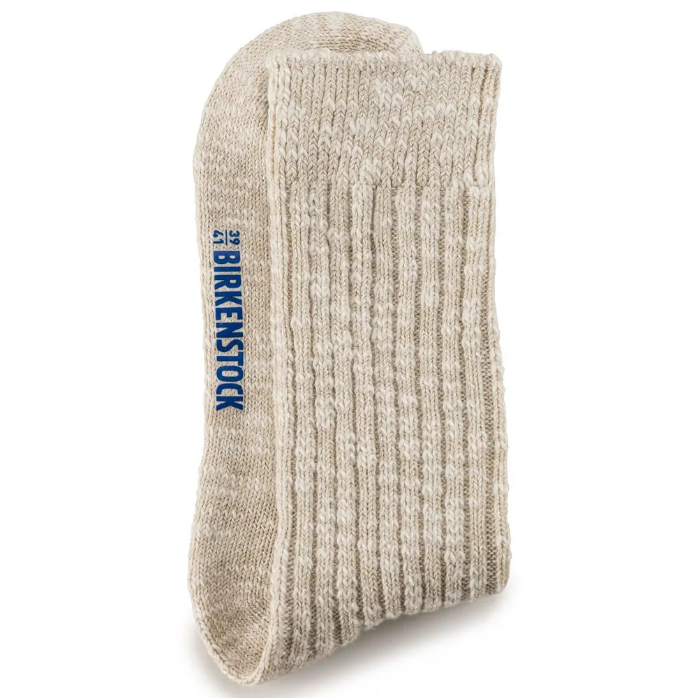 Best BIRKENSTOCK - Chaussettes Coton Flammé - Beige