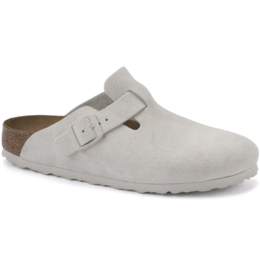 Discount Birkenstock - Sabots Boston - Antique White blanc