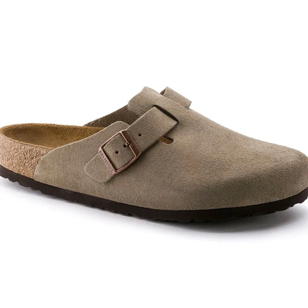 Outlet Birkenstock - Sabots Boston - Lit de pied souple - Taupe beige