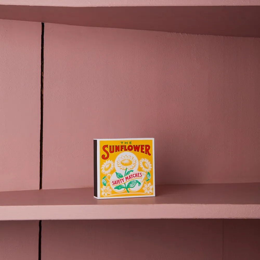 Store 590 FINE MATCH BOX Boîte de 150 grandes allumettes - Tournesol