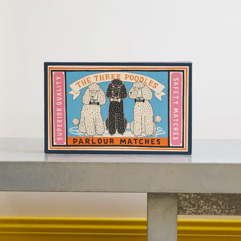 Store 590 FINE MATCH BOX Boîte géante de 150 grandes allumettes - Caniche