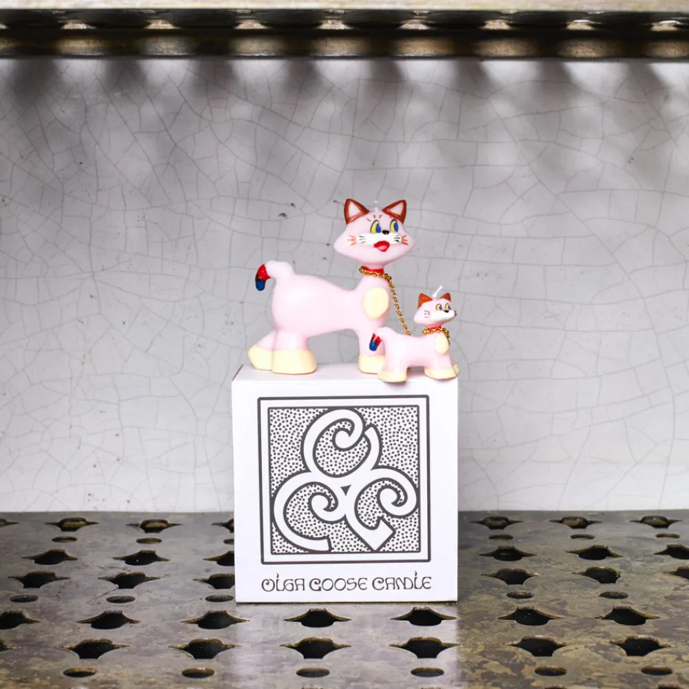 Cheap 2219 OLGA GOOSE Bougie - Pink Cats
