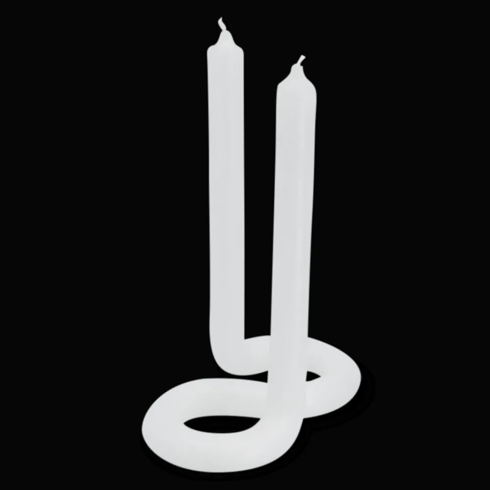 Store 1024 LEX POTT Bougie Twist - Blanc - Lex Pott