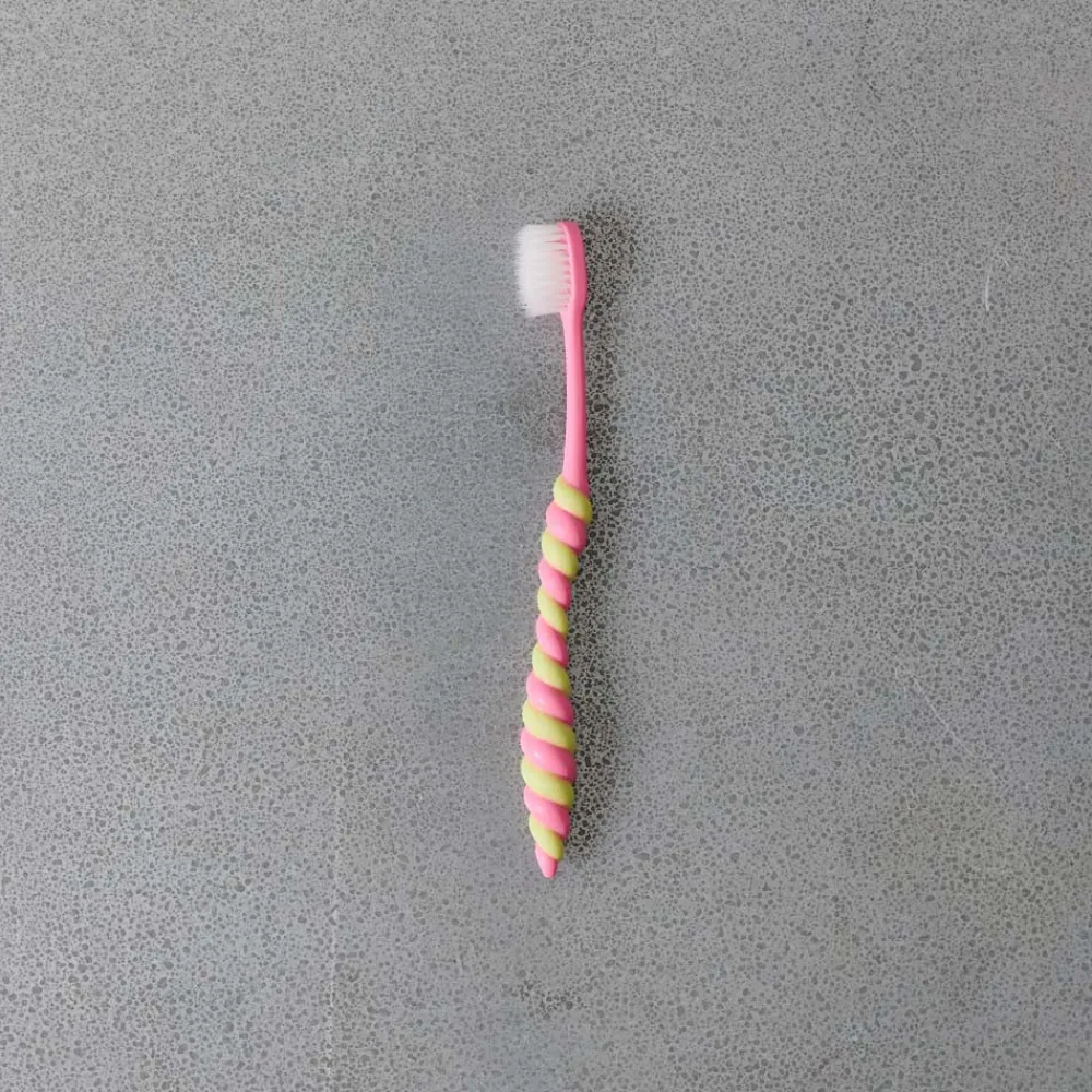 Sale 2235 TWIZZLEY Brosse à dent - Rose & Lime