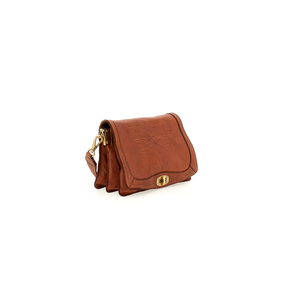 Flash Sale CAMPOMAGGI - Sac Tracollina - Cognac
