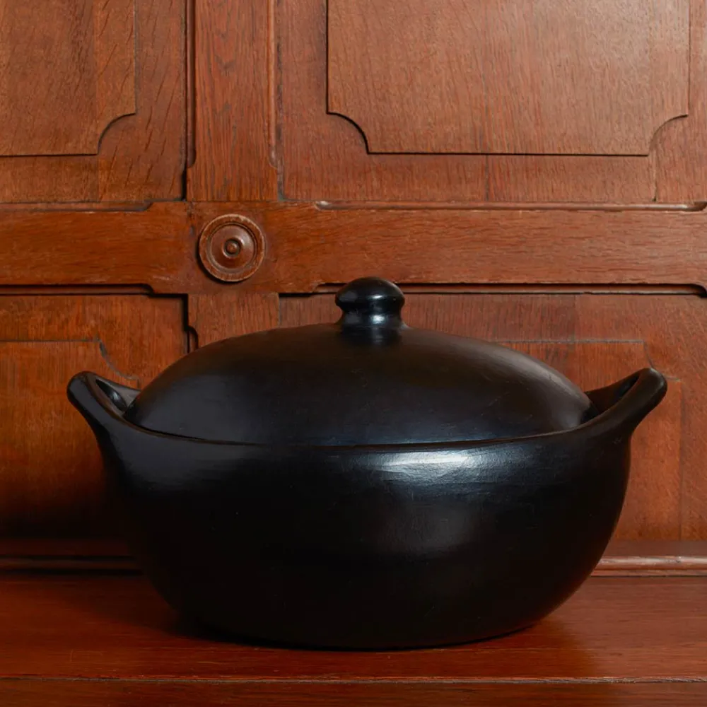 Online 1950 INDIGENA Casserole ovale en argile - Noir