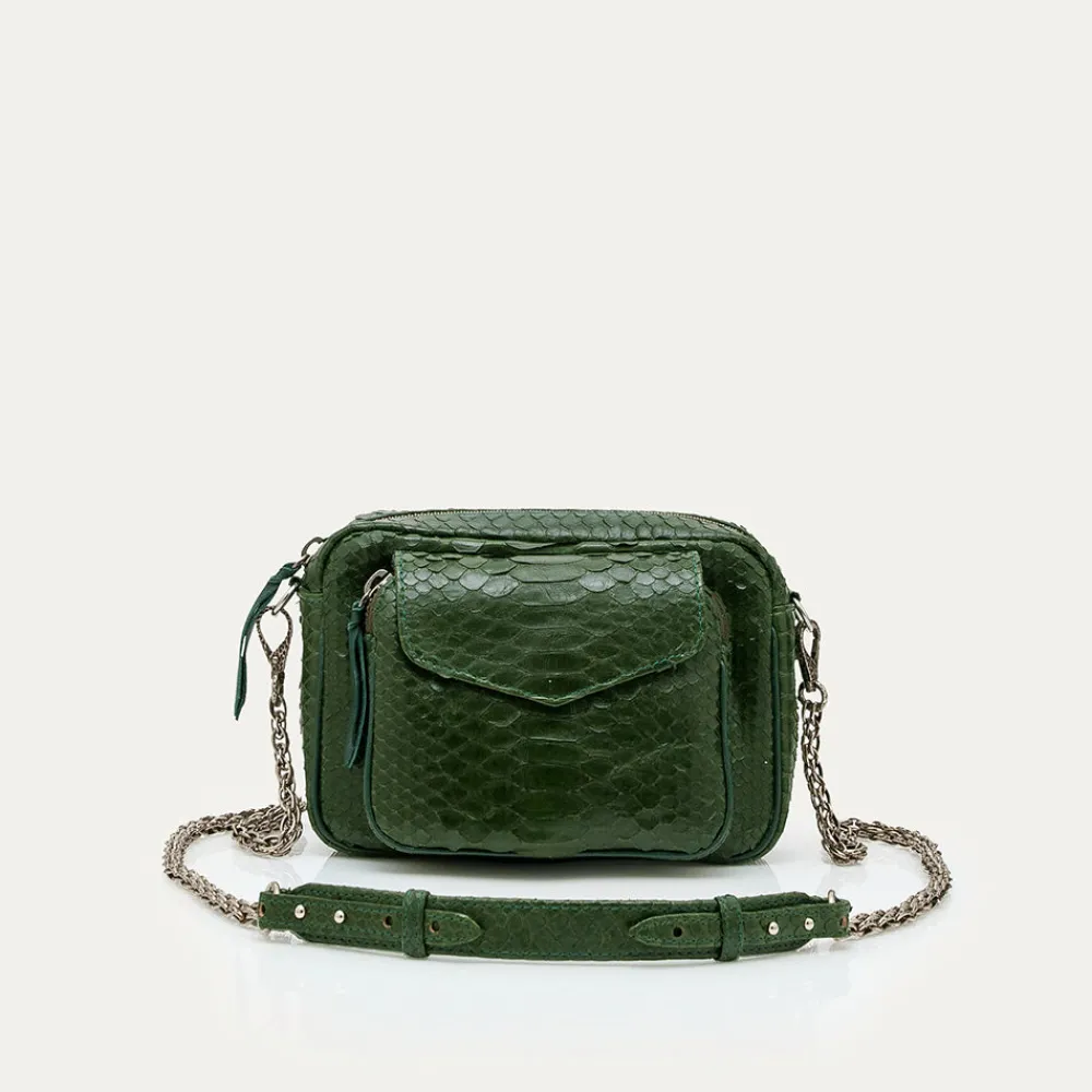 Online Claris Virot - Sac Charly - Vert Python