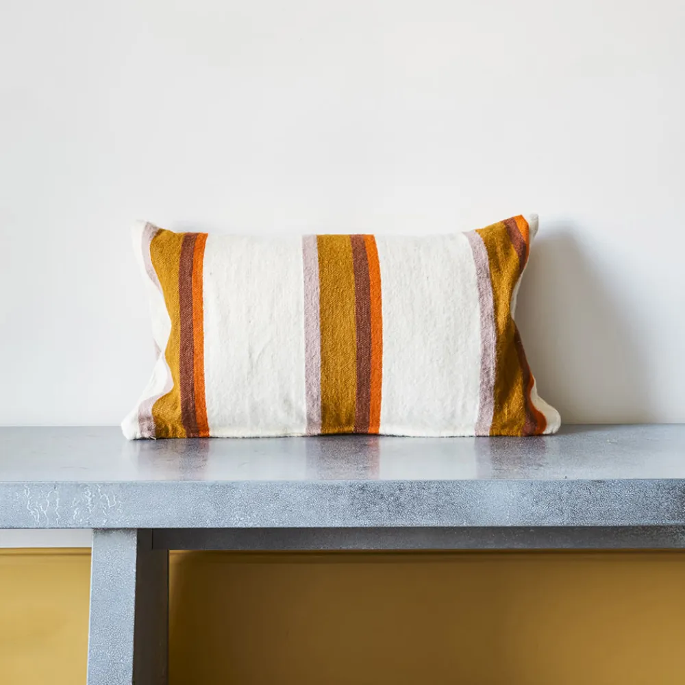 Best Sale 1286 HOUSEHOLD HARDWARE Coussin rayé - Moutarde