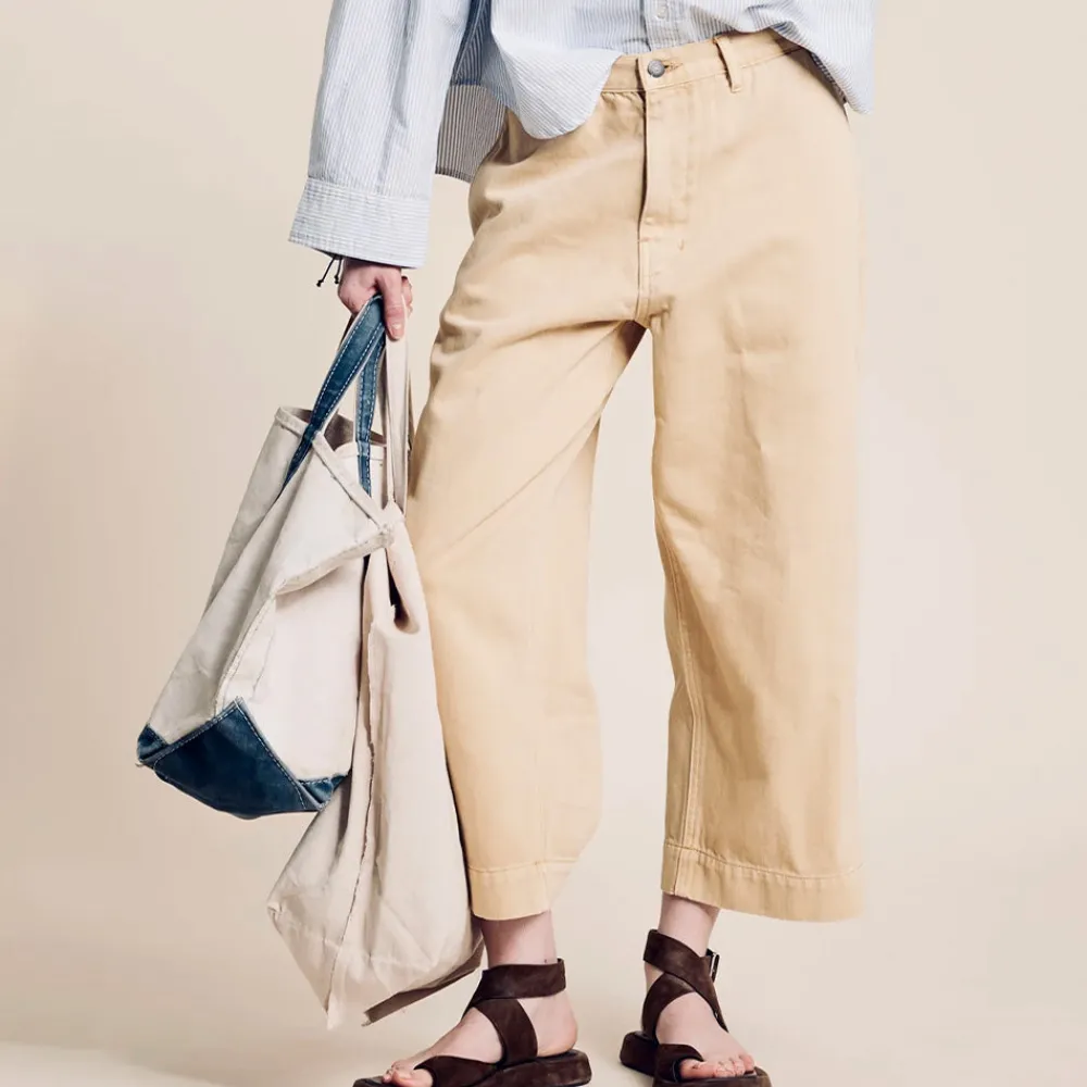 Shop Denimist - Pantalon Georgia - Or Soleil Couchant