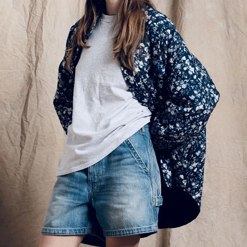 Cheap Denimist - Veste chemise à fleurs - Marine