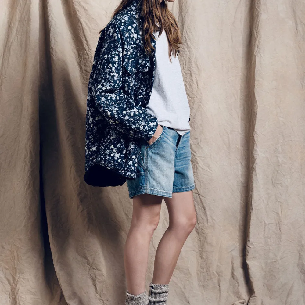 Cheap Denimist - Veste chemise à fleurs - Marine