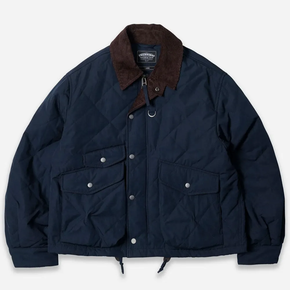 Online FRIZMWORKS - Veste Quilted Hunting - Navy