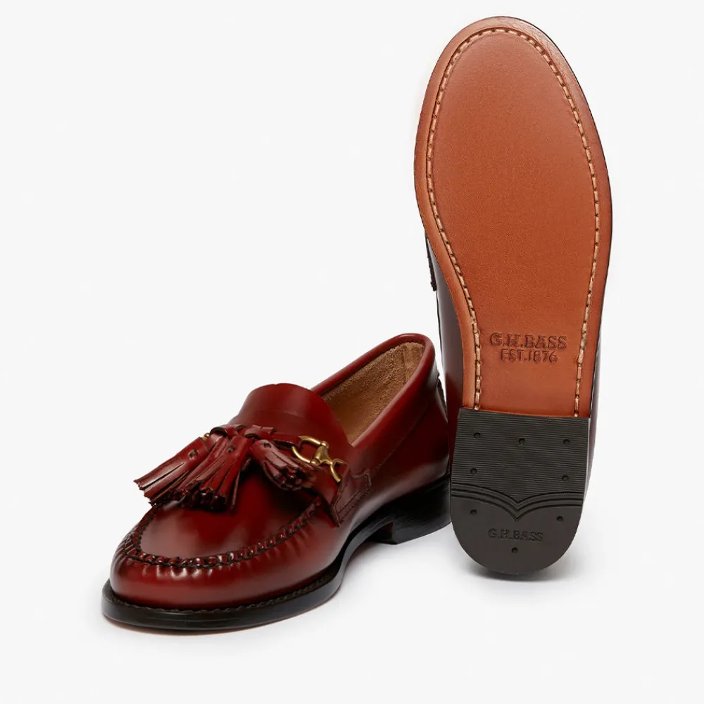 Outlet GH Bass - Mocassins Tetra Tassel - Cognac