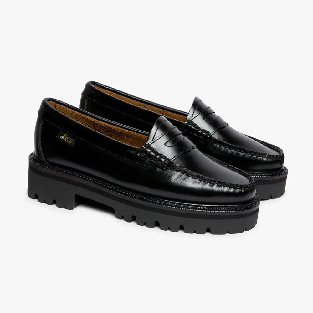 Best Sale GH Bass - Mocassins Weejuns Superlug Penny - Noir