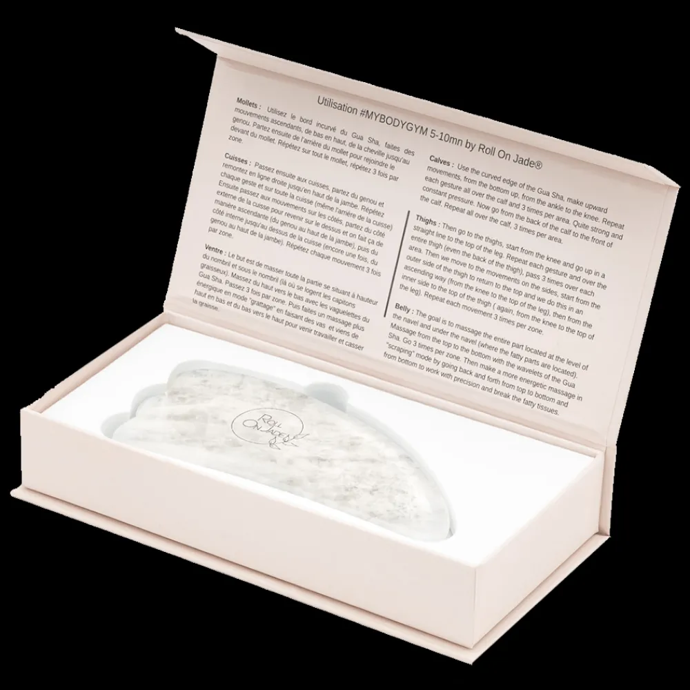 Fashion 877 ROLL ON JADE Gua Sha en quartz pour le corps - Cristal - Roll on Jade