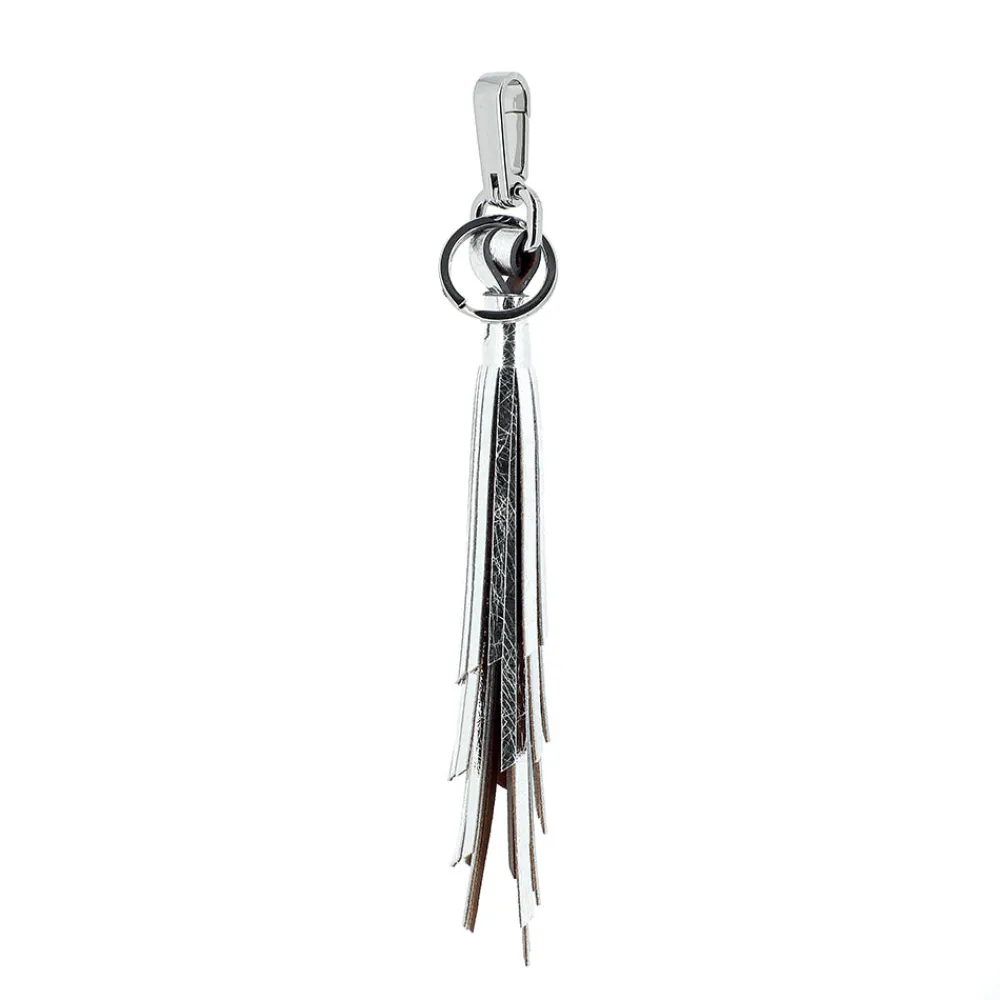 Shop HERBERT FRERE SOEUR Herbert Frère Soeur - Porte clé Le Yog Laminato - Argent