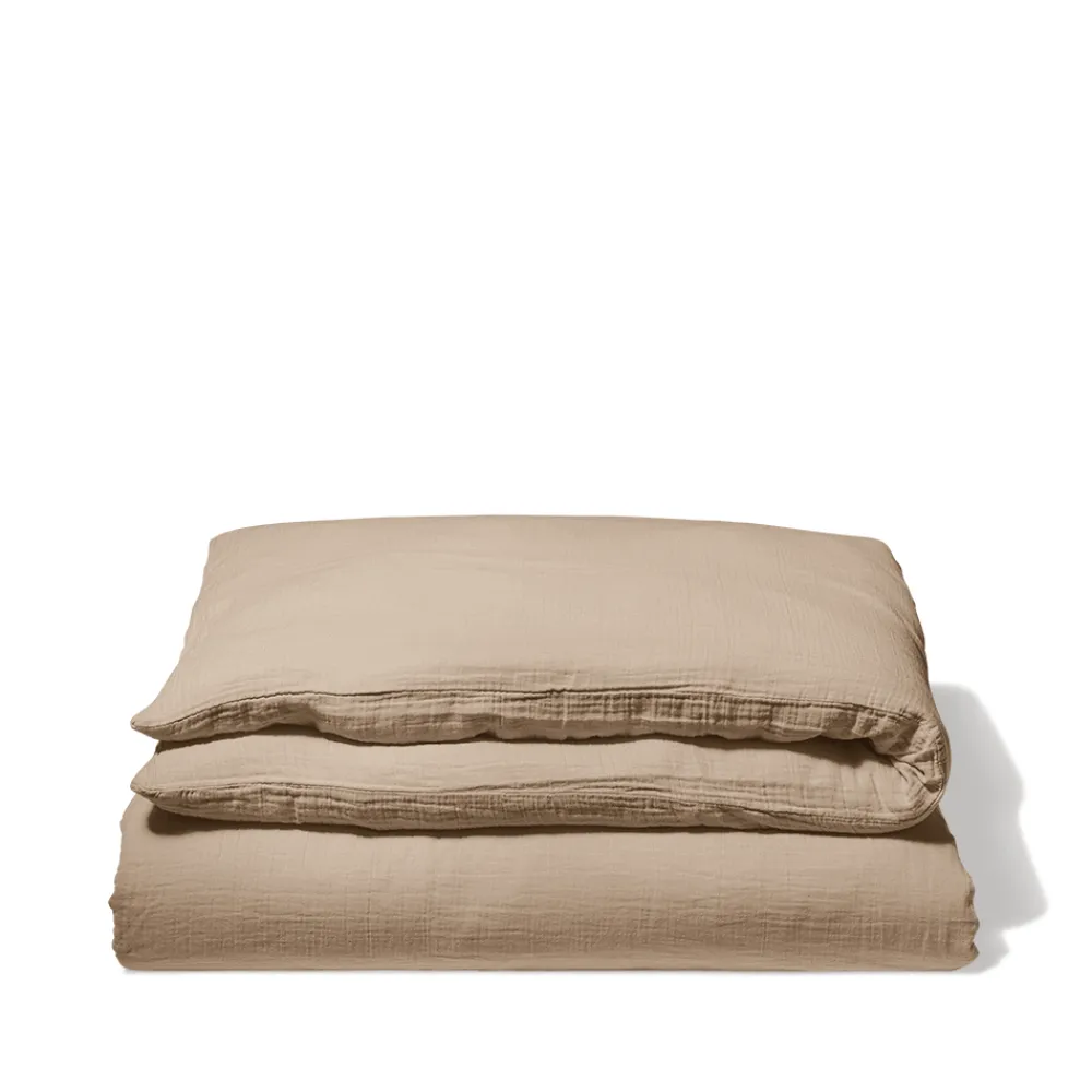 Best Sale 2100 GAZEX Housse de couette en gaze de coton - Beige Quai de Seine BeigeQuaideSeine