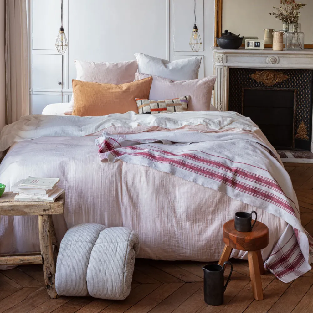 Best Sale 2100 GAZEX Housse de couette en gaze de coton - Rose de Bagatelle RosedeBagatelle