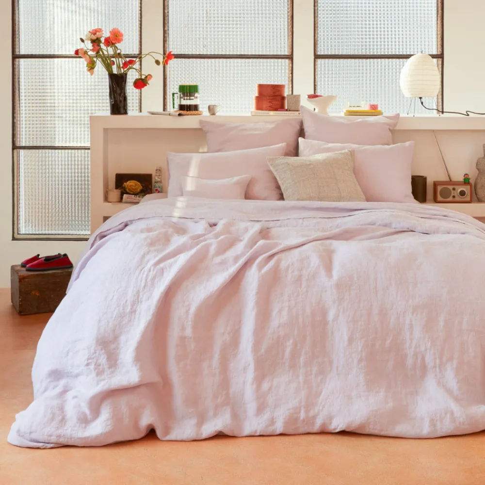 Hot 200 LINTEX Housse de couette en lin lavé - Parme Fuji Iro ParmeFujiIro