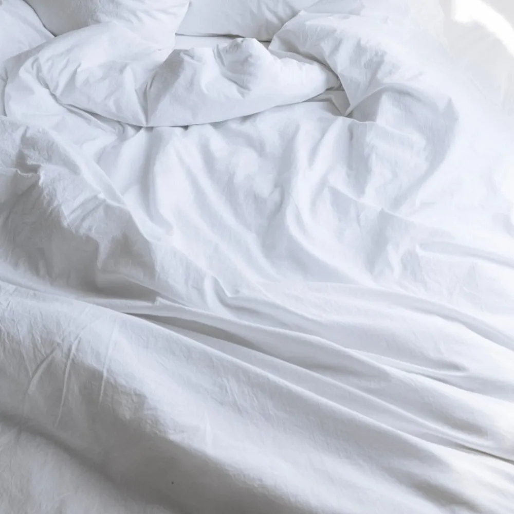 Flash Sale 1700 COTEX Housse de couette en percale de coton - Blanc Craie BlancCraie