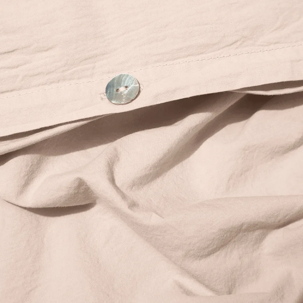 Shop 1700 COTEX Housse de couette en percale de coton - Rose des Sables RosedesSables