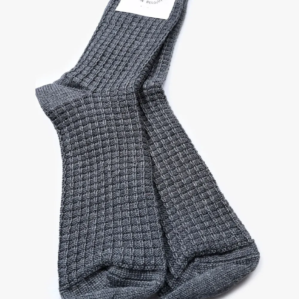 Store Howlin ' - Chaussettes Fuzzy Waffle - Gris