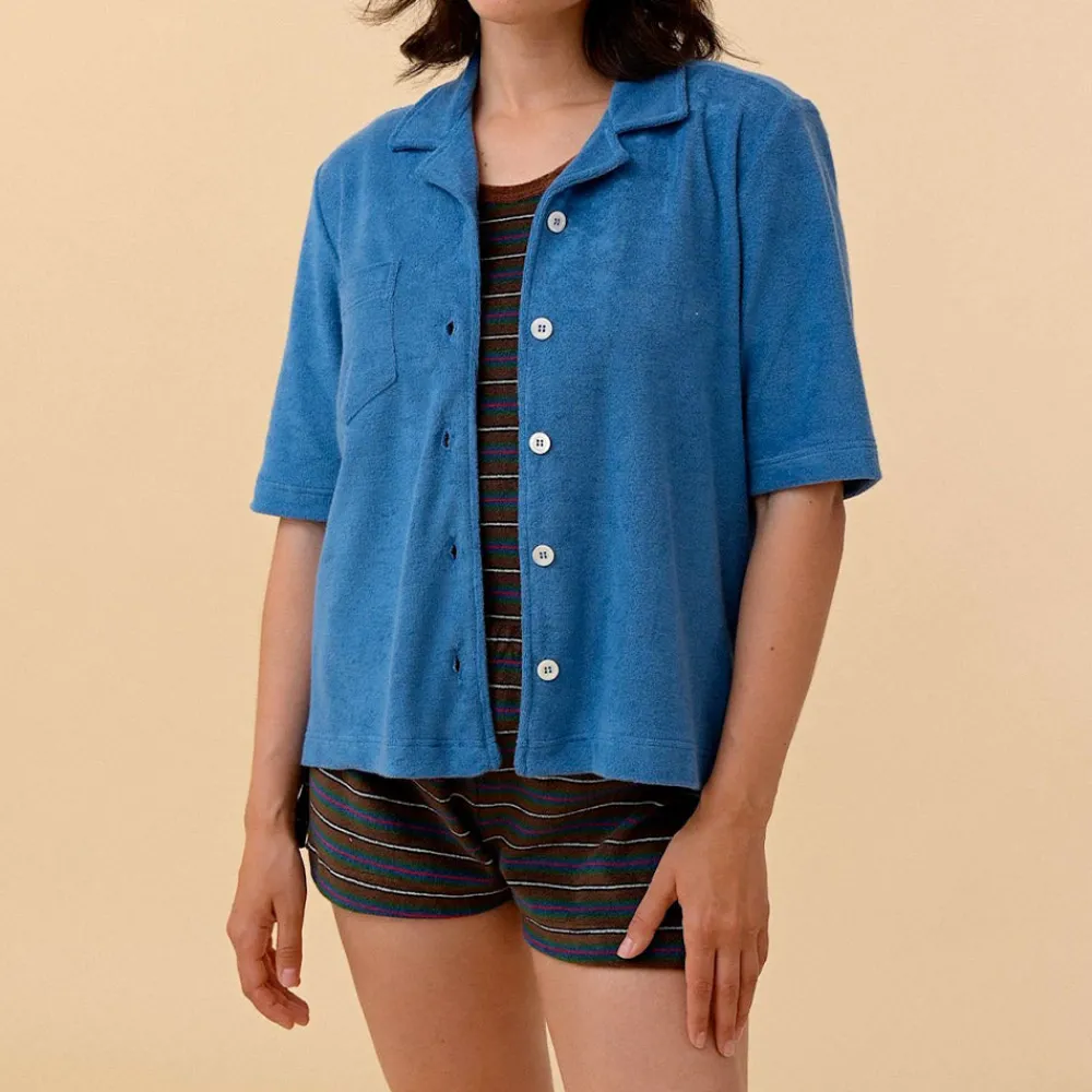 New Howlin ' - Chemise Towel - Bleu