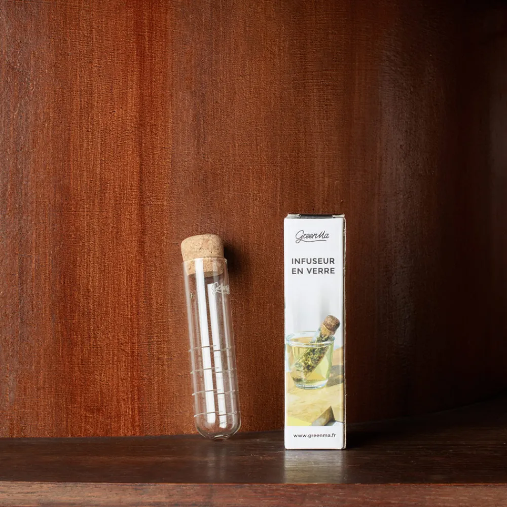 Flash Sale 105 GREEN MA Infuseur à thé tube en verre