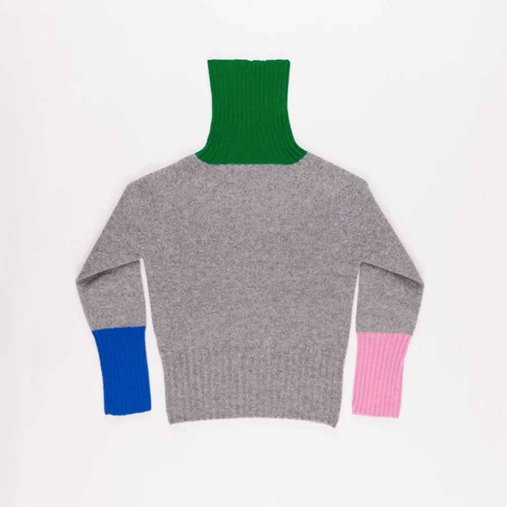 Online LA FETICHE - Pull polo Rudimini - Gris