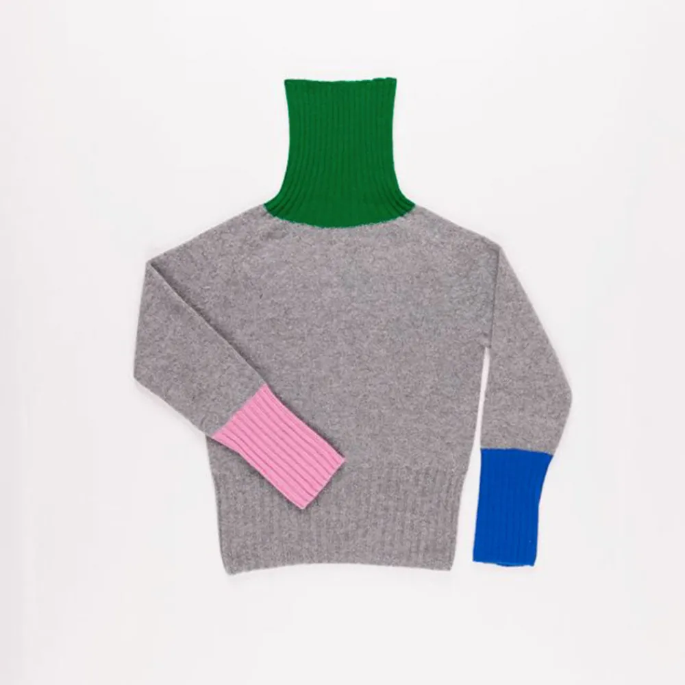 Online LA FETICHE - Pull polo Rudimini - Gris