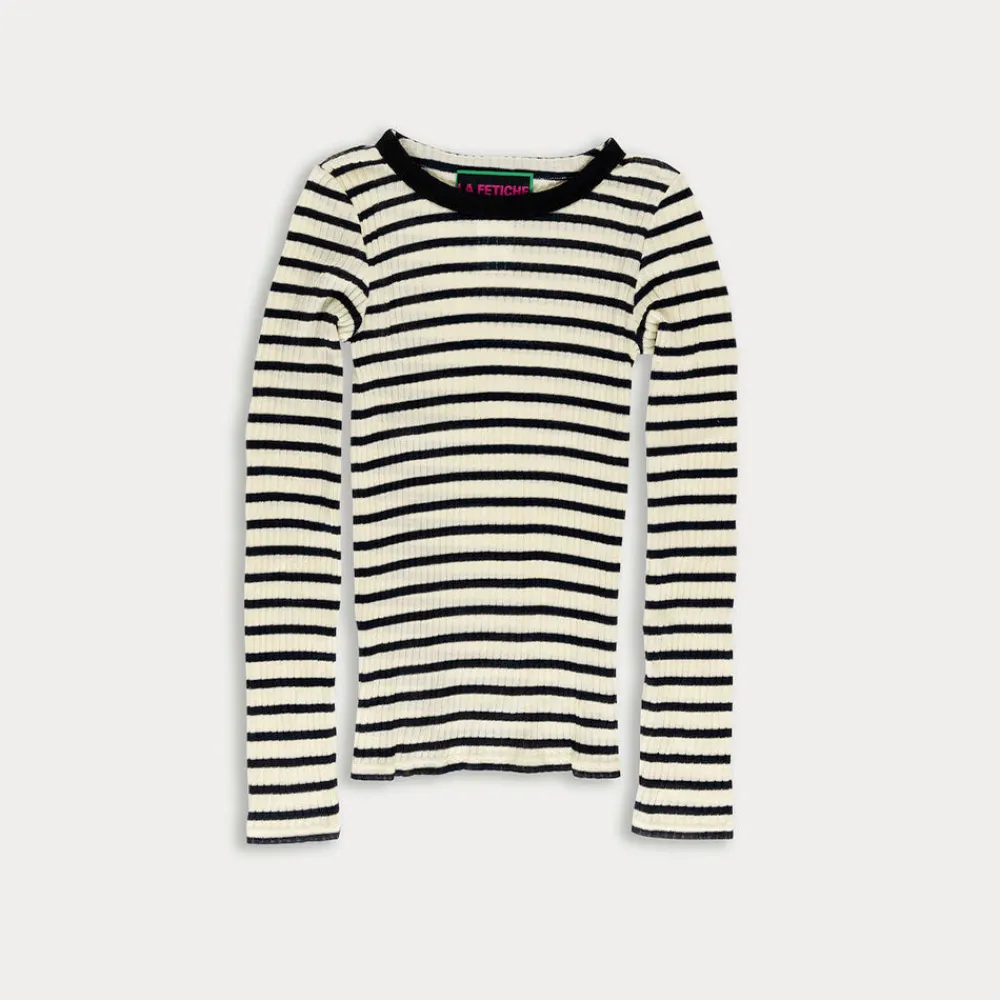 Best Sale LA FETICHE - Tee Shirt Jackie Rayé - Ecru
