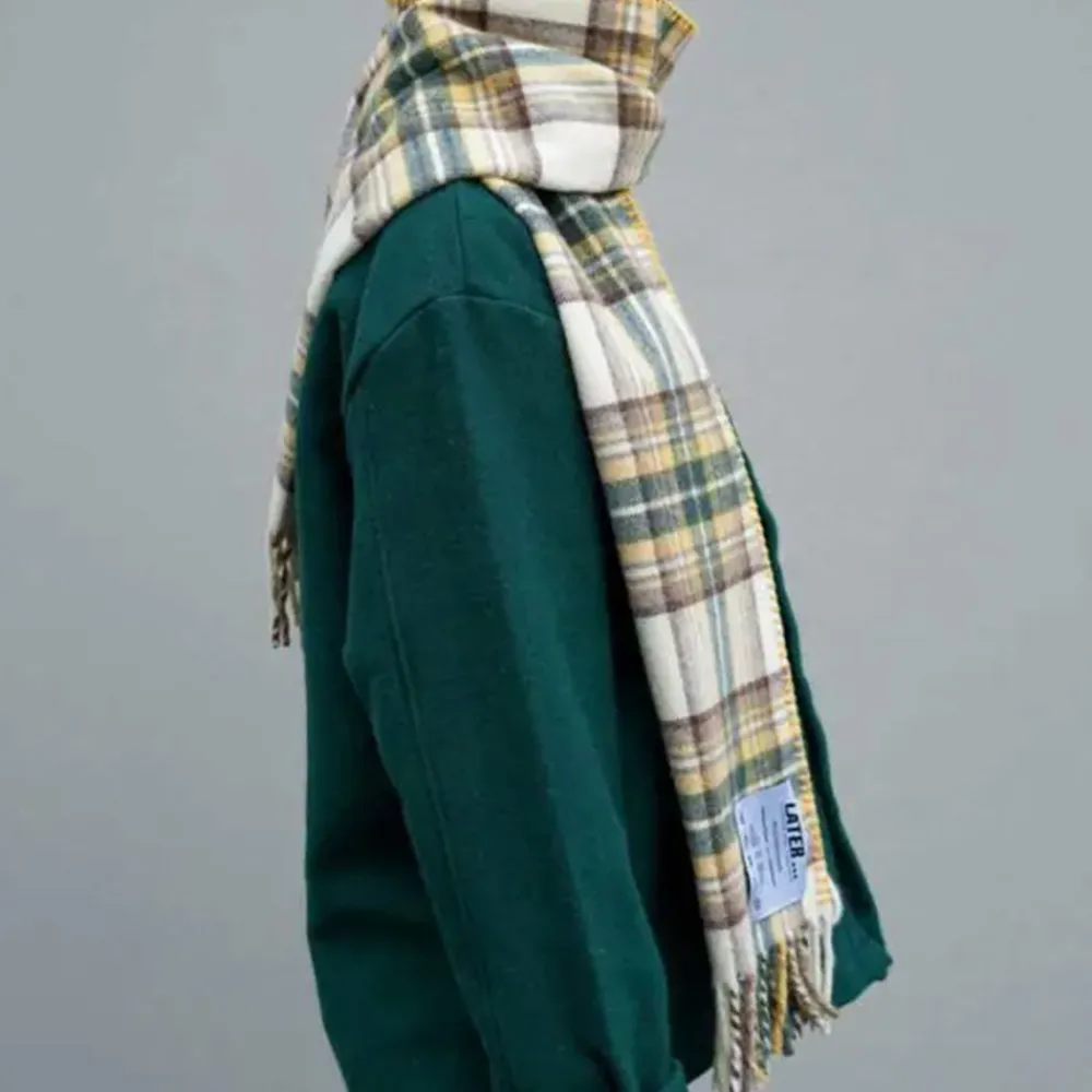 Online Later - Echarpe Tartan - Jaune
