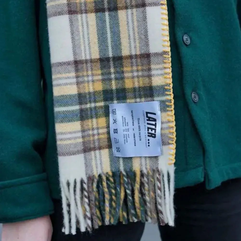 Online Later - Echarpe Tartan - Jaune